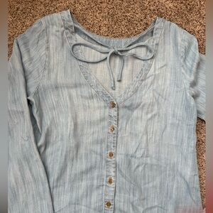 Cloth & Stone button tie back top